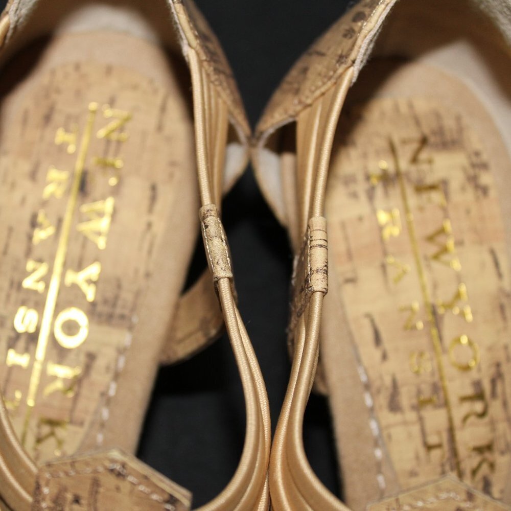 New York Transit Cork Wedge Sandals - Picture 4 of 11